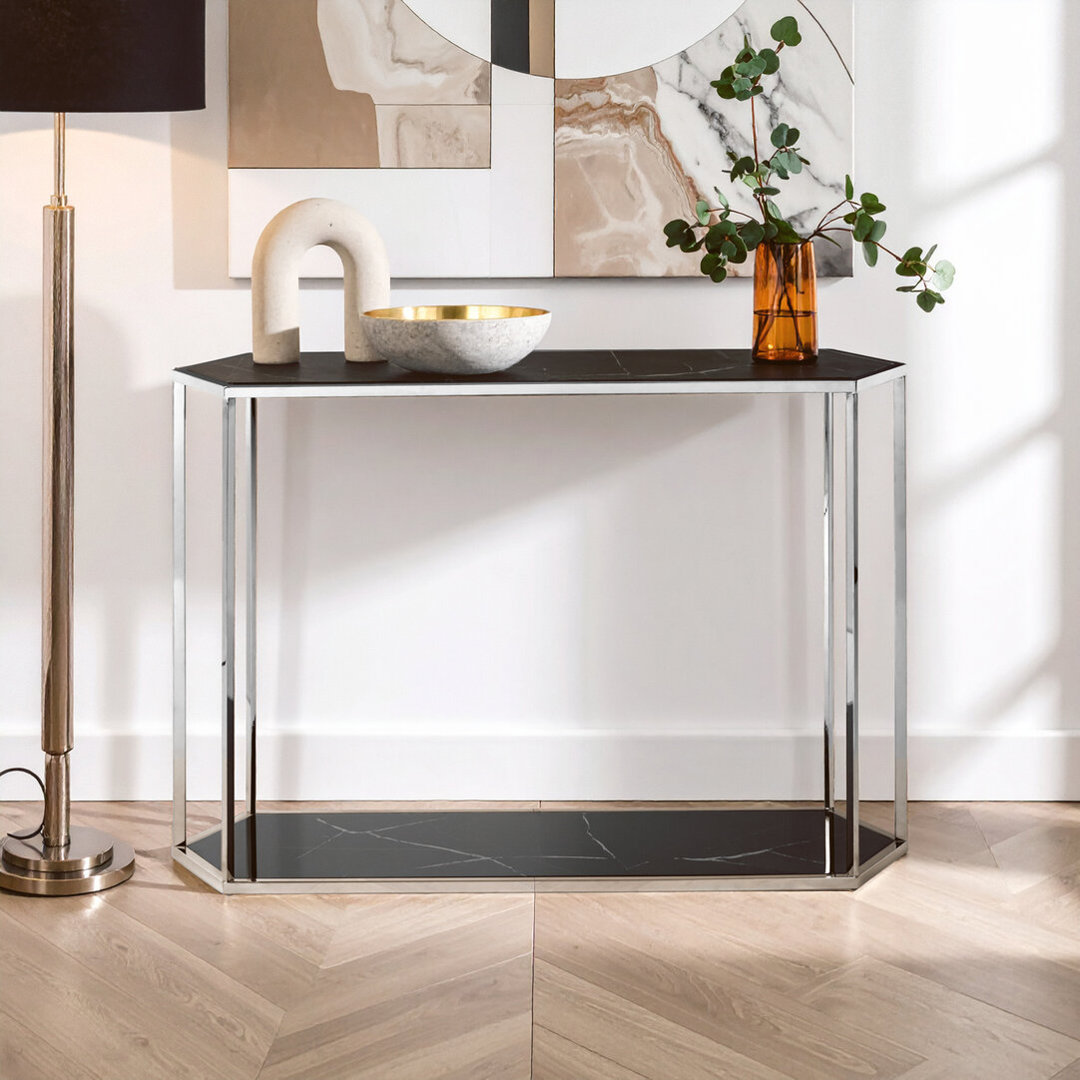 122cm Marble Top Console Table