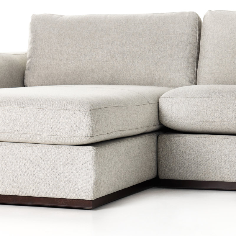 Colt Modular Chaise Sectional, Aldred Silver/Polyester Blend