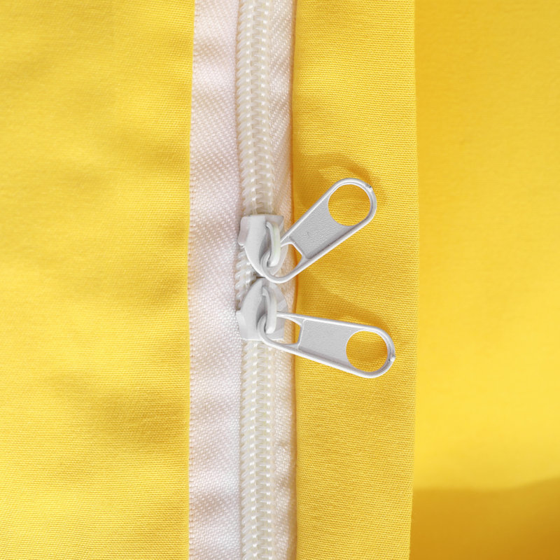 Ensemble de housse de couette , Jaune, Housse de couette simple + 1 très grande taie d'o