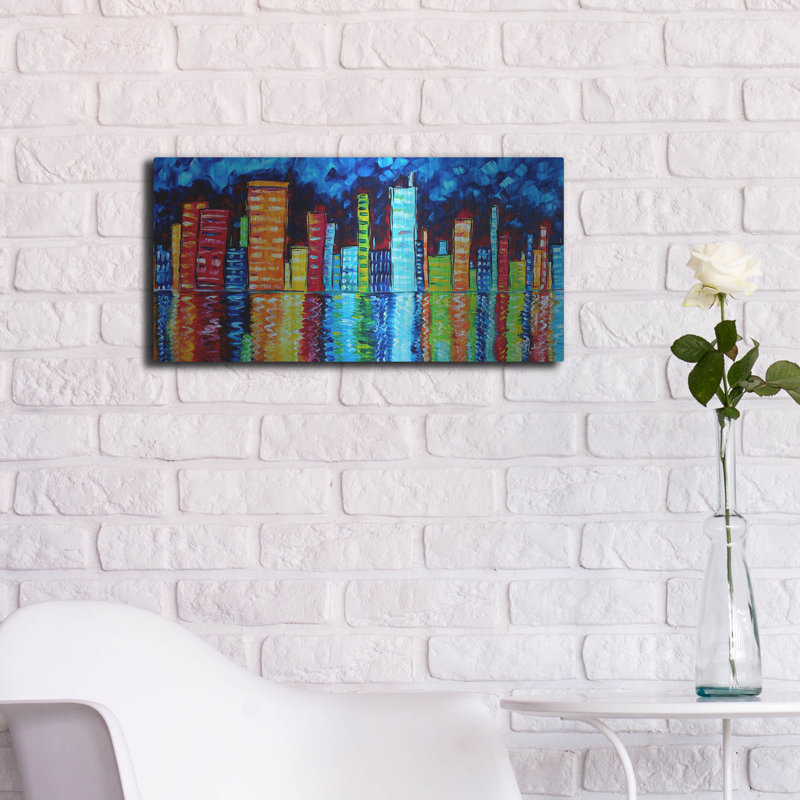 «City Nights II» par Megan Duncanson, H 12 po x l 24 po