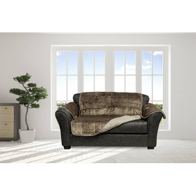 Joseph Polyester Box Cushion Loveseat Slipcover