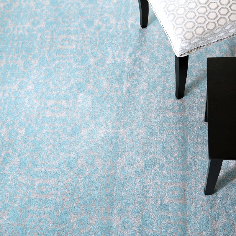 Tapis intérieur / extérieur bleu Mogos, Rectangle 5 pi x 7 pi