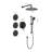 Shower System With Shower Head, Hand Shower, Slide Bar, Bodysprays, Shower Arm, Hose, Valve Trim, And Lever Handles-117992990