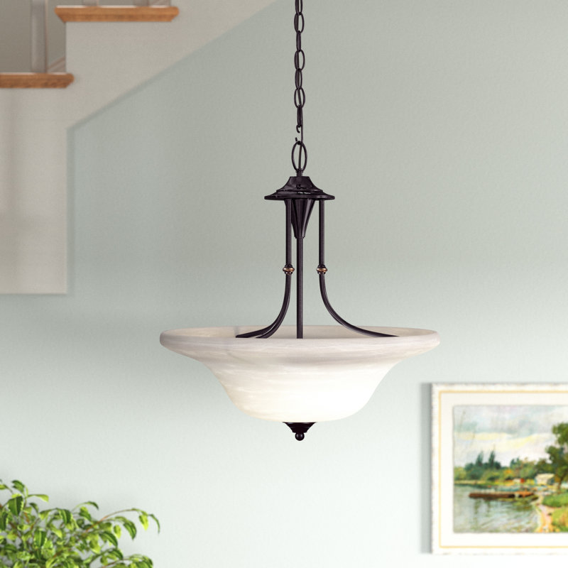 Baronne 3 - Light Pendant, Weathered Bronze