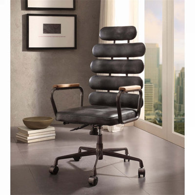Fauteuil de conférence en cuir véritable Brixham