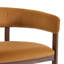 Amara Dark Brown Fabric Dining Chair-1120215964