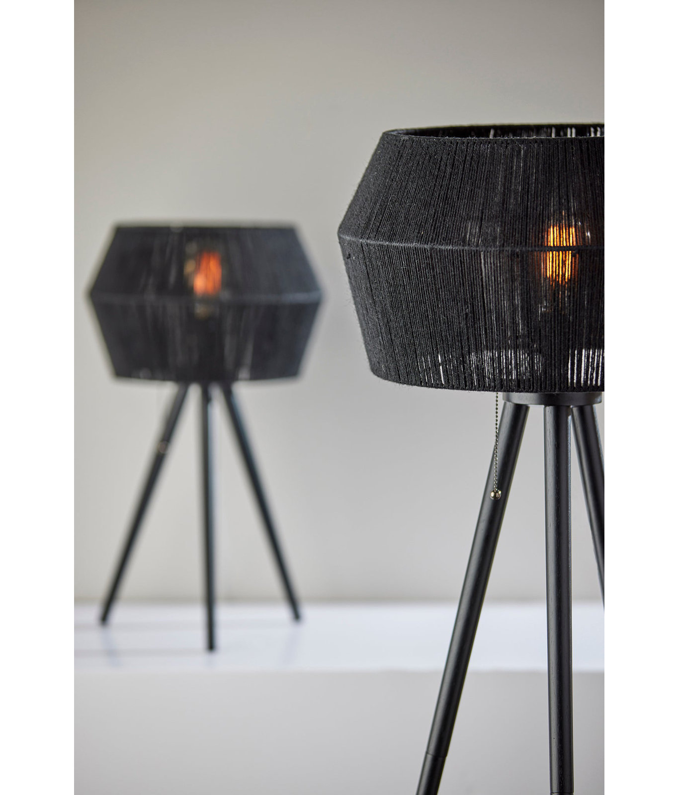 Isona 61'' Steel Floor Lamp, Black