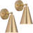 Wall Sconces Set of Two, Modern Sconces Light Fixtures Hardwired with Metal Shade-252730346