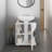 Phillips Under Sink Cabinet, Double Door Storage With Open Back For Pipes, Wide Unit, Freestanding Cabinet, White-211517498