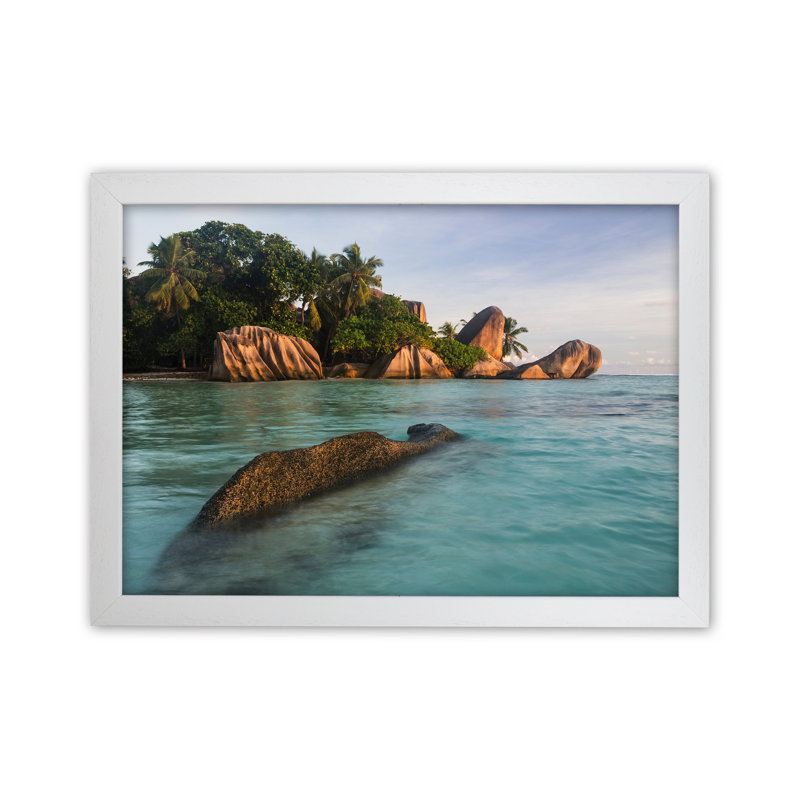 Asda Landscape by Karsten Wrobel - Print on Canvas, 25cm H x 34cm W x 3cm D, White Framed