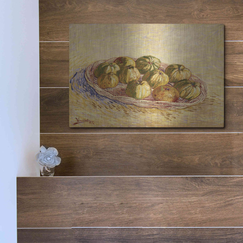 «Still Life, Basket Of Apples» par MASTERS, H 12 po x l 16 po