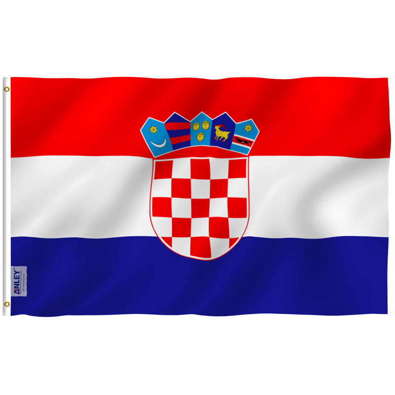 Drapeau croate 36 po x 60 po
