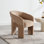 Fauteuils d'appoint demi-tonneau modernes Mid-Century