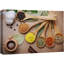 Nature morte, diverses épices dans une cuillère en bois, concept de cuisine, décoration murale moderne, décoration intérieure-98161015