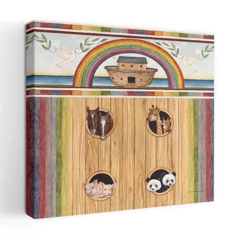 Noahs Ark Ii, art contemporain, H 18 po x l 18 po