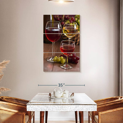 Verres à vin blancs et rouges