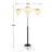 Beckum 90" 3-Lights Novelty Arched Glam Nature Shell Tree Floor Lamp-1545205744