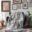 Soft Azure Butterflies - 1 Piece Premium Sherpa Blanket-98967991