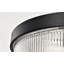 Grayson - Flush Mount - Matte Black Finish - Clear Ribbed Glass-797591398-797591399