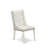 7-Pc Dining Room Table Set Consists of 6 White Pu faux Leather Padded Chair Button Tufted with Nail heads and Cement Wooden Dining Table - Wire brushed Linen White Finish-1769276937