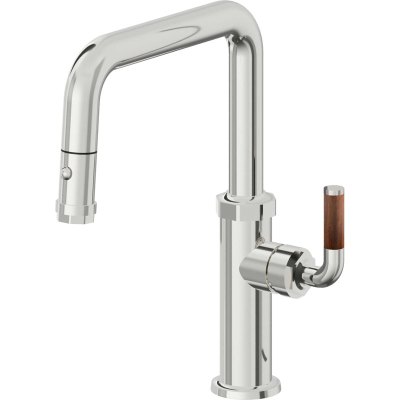 Descanso Kitchen Faucet, Polished Chrome