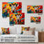 Pop Art, zèbre de la faune - Art mural acrylique Pop Art moderne-1342811321