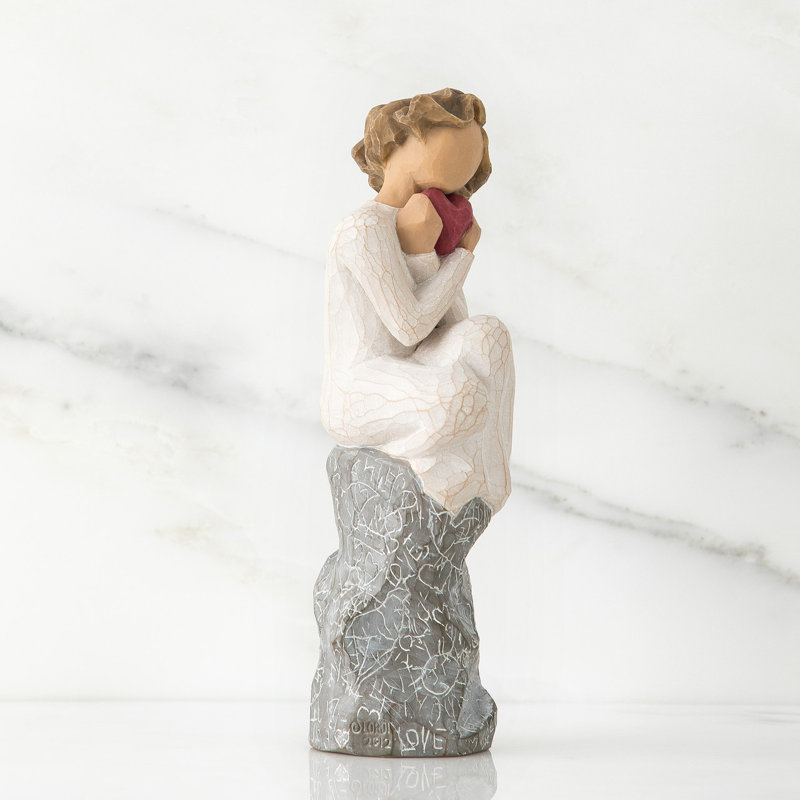 Willow Tree Angel Always Feel Love Strength, Sculpted Hand-Painted Resin Figure