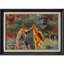 Chasseur avec renard et chiens de chasse dans la forêt, art de chambre à coucher, impression sur toile encadrée-506922722-506922750