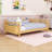 Wood Platform Bed with Rails-707953969-707953968