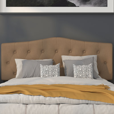 Ciriaca Arched Button Tufted Upholstered Headboard