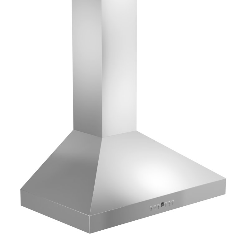 42" KL3 400 CFM Convertible Wall Mount Range Hood in Brushed Stainless Steel