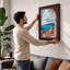 Mediterranean Terrace Coastal - Framed Print-621729071-621729067