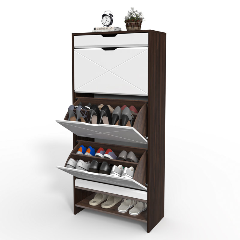 20 Pair Flip Down Shoe Storage