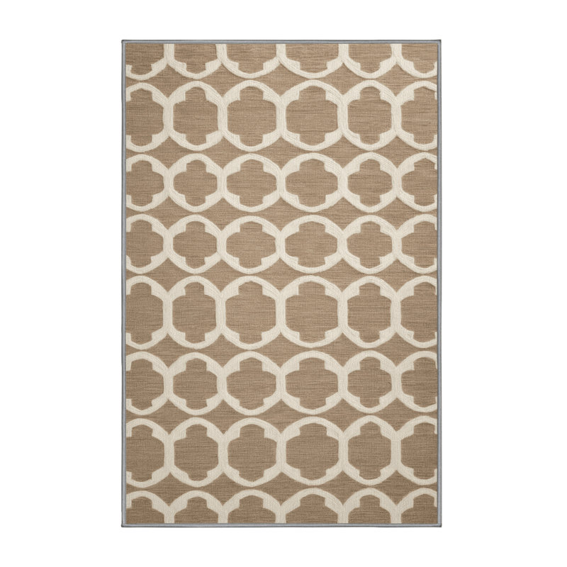 Machine Washable Trellis Gray Area Rug