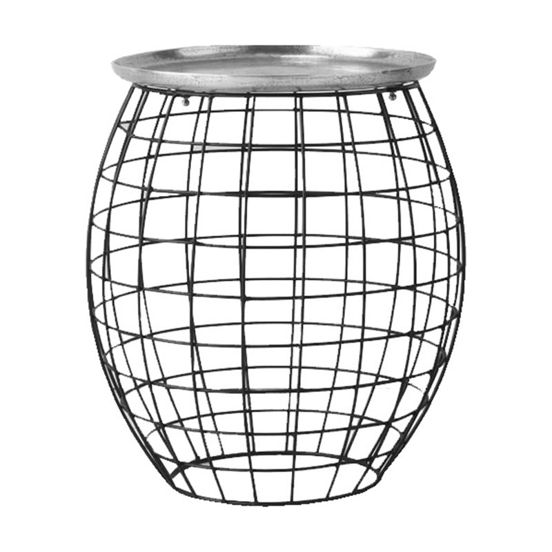 Hagy Side Table, Silver