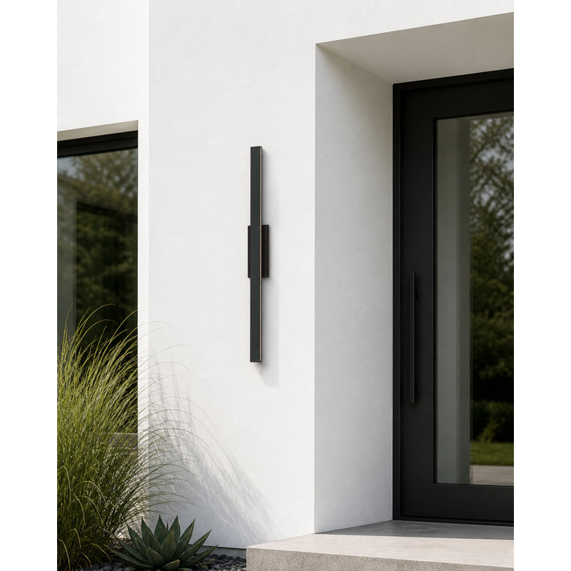 Cliatt-Outdoor Wall Mount, 51" H x 4.75" W x 3" D, Black