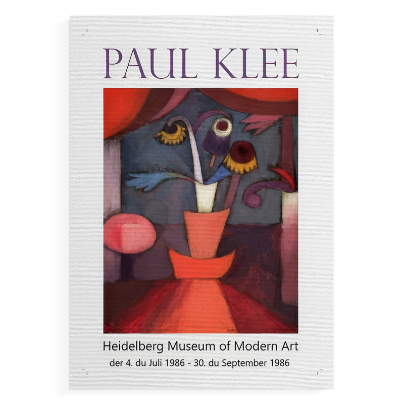 Klee Posters II -Canvas Print Only - NOT FRAMED, 48" H x 32" W
