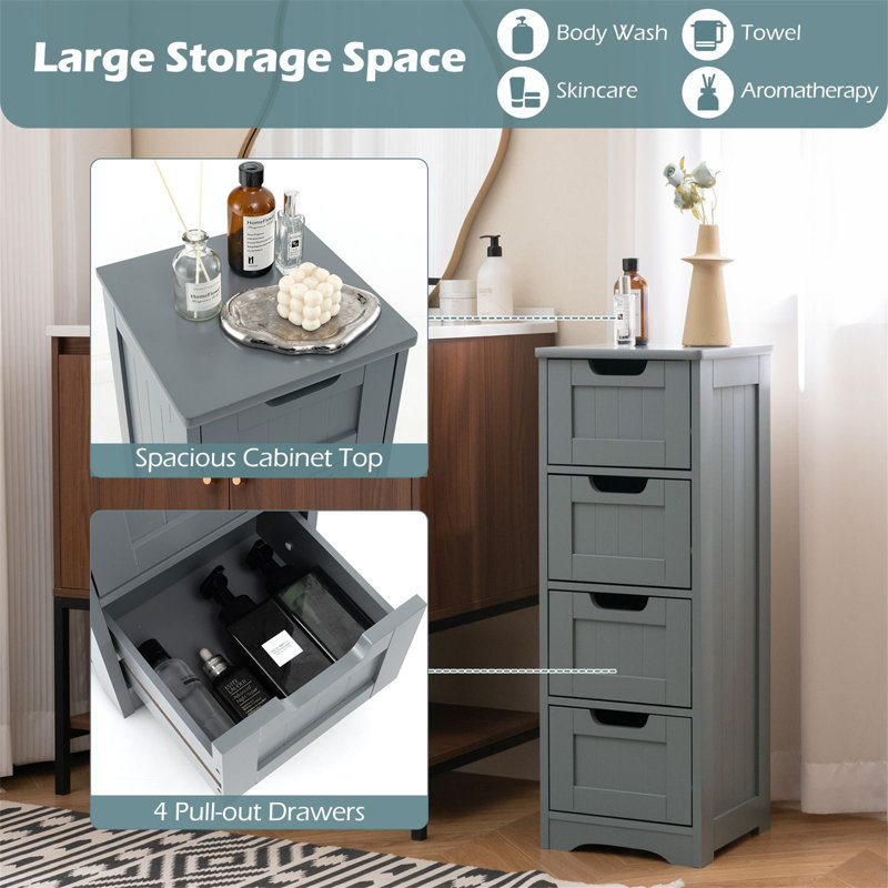 Freestanding Linen Cabinet
