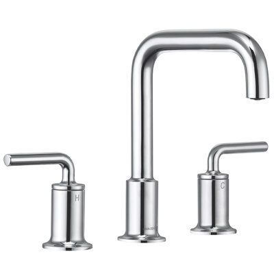 Widespread 2-handle Bathroom Faucet with Drain Assembly