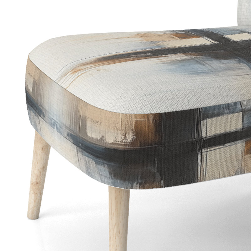 Chaise d'appoint abstraite minimaliste - Spiritual Cross, Side Chair Armless