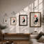 Yin Yang Cats Japandi - Framed Print-28658122-28658164