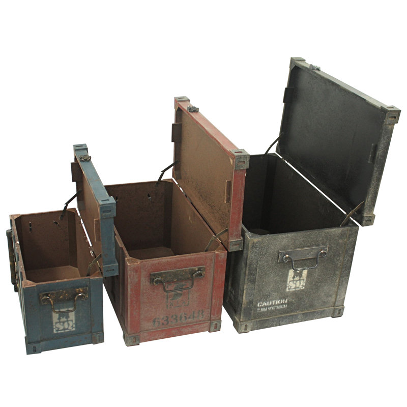 Ensemble coffre de rangement 3 pièces Broderick