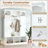 All-in-One Hall Tree with Adjustable Side Cabinets and Arched Design-989806417