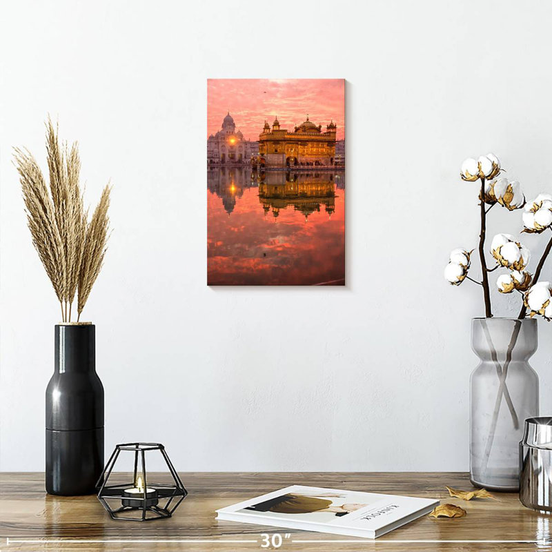 Aime Harmandir sahib réflexion, H 12 po x l 8 po