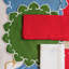 Tessuti Sage Round Placemats With White Stitching-1584502309