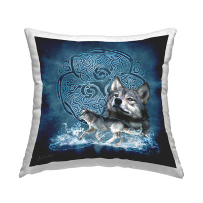  Geometric Polyester Throw Pillow