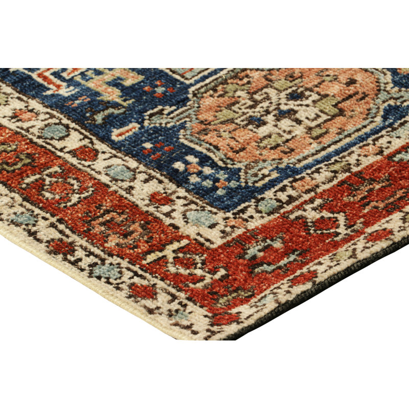 Burano Hand Knotted Wool Geometric Area Rug, Runner 3' x 8'