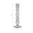 Glass Taper Candle Holder Modern Decorative Stacked Round Design Single Glass Candlestick for Mantel Table Centerpiece Minimalist Accent Home Decor Contemporary Sculptural Candle Holder.-106710718-106710715