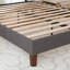 Structure de lit plateforme tapissier avec espace de rangement sous le lit de 6,7 po, support en fer, aucun sommier requis-712006184-722068033