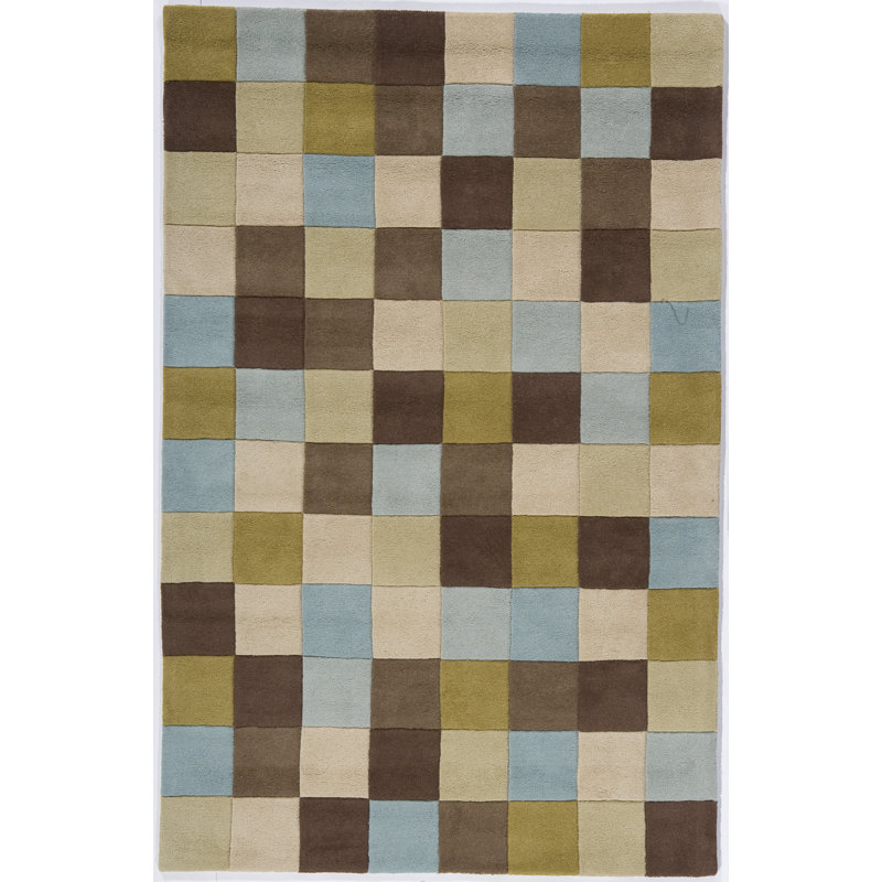 Tapis ciel à blocs de couleur, 5' x 8'
